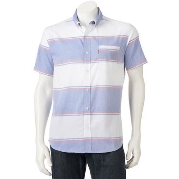 Levi's Men's Croix Short Sleeve Woven Shirt - Picture 1 of 9